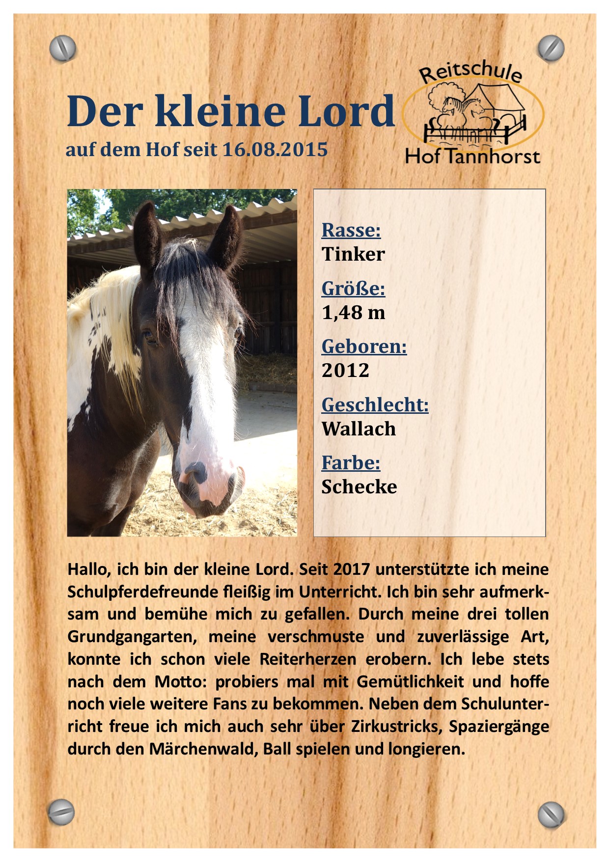 Steckbrief Der kleine Lord